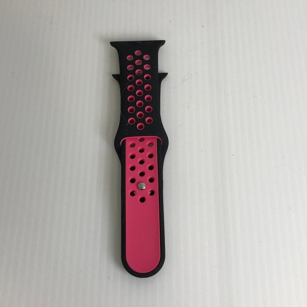 NWT AdMaster Black Pink Apple Watch Replacement Sports Band 38/40mm S/M